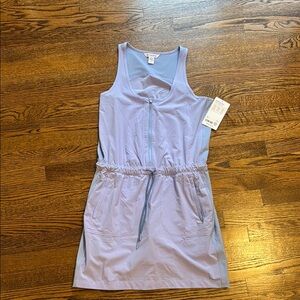 Athleta Light Purple Sleeveless Dress with Drawstring